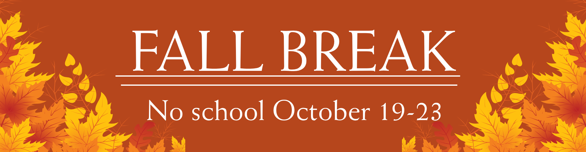 Fall Break 2026